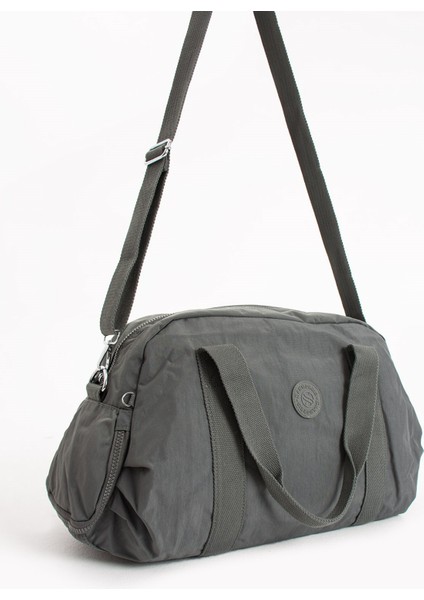 Sanmorris Büyük Boy Klinkır Kumaş Ayakkabı Koyma Cebi Bulunan Çapraz Askılı Spor ve Seyahat Çantası fırsatları