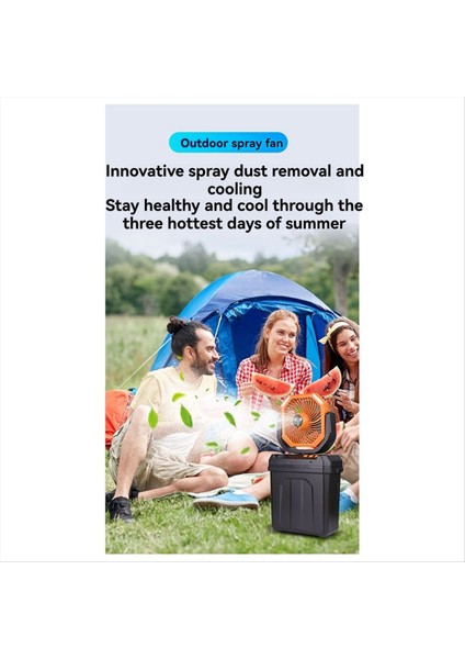 Taşınabilir Sisleme Fanları 6l Su Tankı, Uzaktan Kumandalı 20000MAH Şarj Edilebilir Dış Mekan, Ayarlanabilir LED Işık (Yurt Dışından) fiyatları