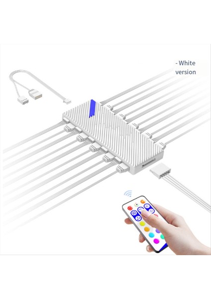 Akıllı Uzaktan Kumandalı Manyetik Ayırıcılı 5V 3pin Argb Pwm Hız Kontrol Cihazı Soğutma Fanı Hub'ı (Yurt Dışından) fiyatları