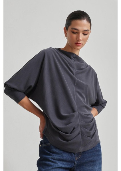 Füme Büzgü Detaylı Uzun Kollu Bluz fiyatları