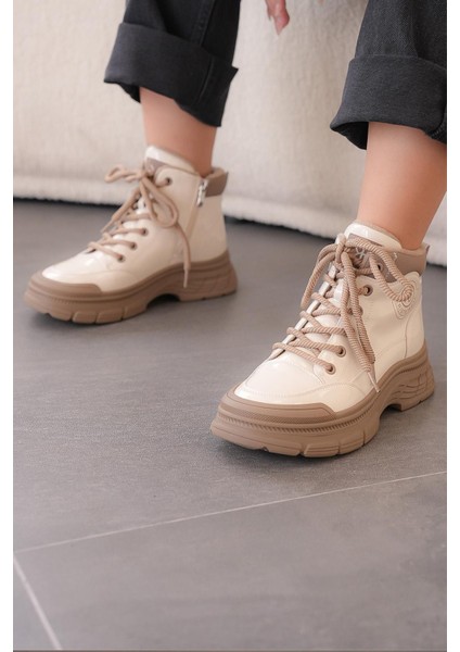 Ruby Orijinal Kriste Bell Ithal Özel Seri Kadın Spor Bot Rugan Bej fiyatları