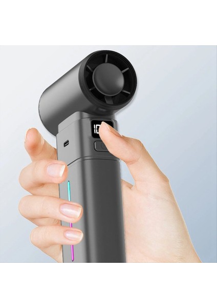 Yaz El Tipi Mini Şiddetli Fan Ayarı Aydınlatma Katlanabilir USB Şarj Edilebilir Üfleyici Turbo (Yurt Dışından) indirimleri