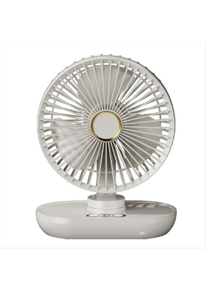 Dijital Ekranlı Mini Taşınabilir Masaüstü Hava Sirkülatörü Elektrikli USB Şarj Edilebilir Küçük Masa Masa Vantilatörü (Yurt Dışından)