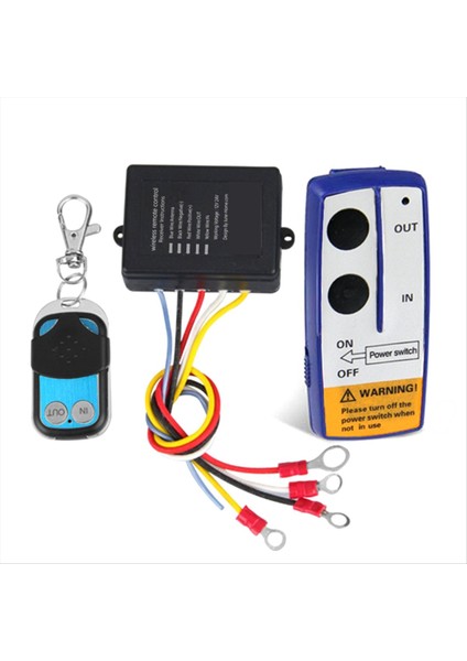Atv Suv Kamyon Için 12/24V Çok Yönlü Vinç Uzaktan Kumanda Kiti Evrensel Kablosuz Elektrik Sistemi (Yurt Dışından)