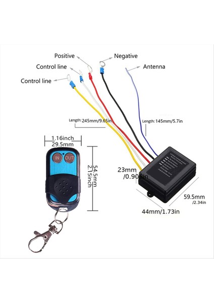 Atv Suv Kamyon Için 12/24V Çok Yönlü Vinç Uzaktan Kumanda Kiti Evrensel Kablosuz Elektrik Sistemi (Yurt Dışından) modelleri