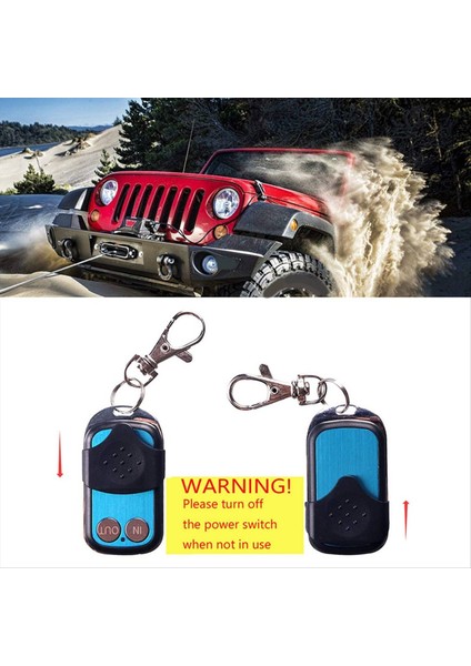 Atv Suv Kamyon Için 12/24V Çok Yönlü Vinç Uzaktan Kumanda Kiti Evrensel Kablosuz Elektrik Sistemi (Yurt Dışından) fırsatları