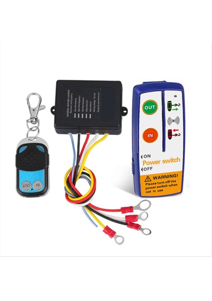 Atv Suv Kamyon Için Çok Yönlü Kablosuz Vinç Uzaktan Kumanda Kiti Evrensel Elektrik Anahtarı (Yurt Dışından)
