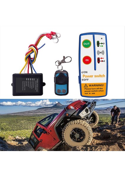Atv Suv Kamyon Için Çok Yönlü Kablosuz Vinç Uzaktan Kumanda Kiti Evrensel Elektrik Anahtarı (Yurt Dışından) indirimleri