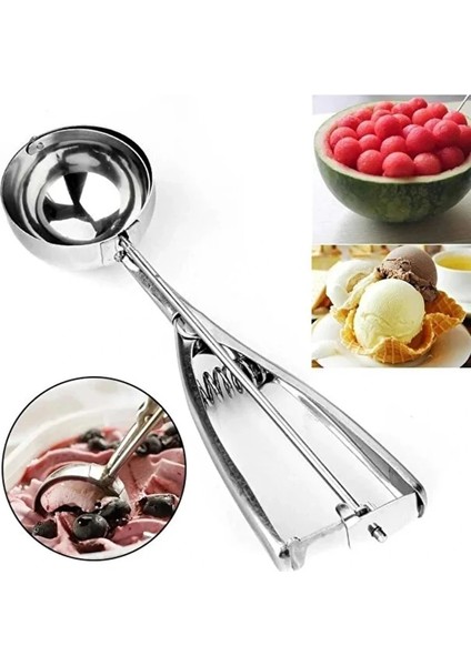 Lüx Paslanmaz Çelik Dondurma Helva ve Kurabiye Kaşığı 22CM modelleri