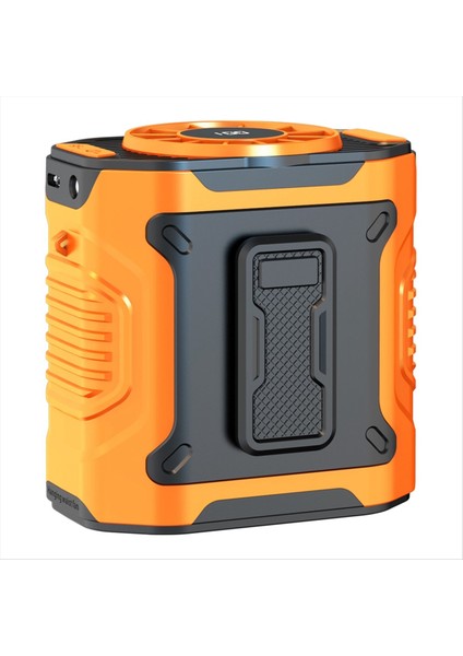 Giyilebilir Kemer Gömlek Gövdesi Üzerinde Şarj Edilebilir Bel Fanı 5000MAH Eller Serbest Soğutma Boyun Lav Turuncusu (Yurt Dışından)