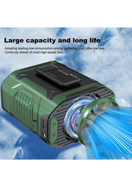 Giyilebilir Kemer Gömlek Gövdesi Üzerinde Şarj Edilebilir Bel Fanı 5000MAH Eller Serbest Soğutma Boyun Lav Turuncusu (Yurt Dışından) fiyatları