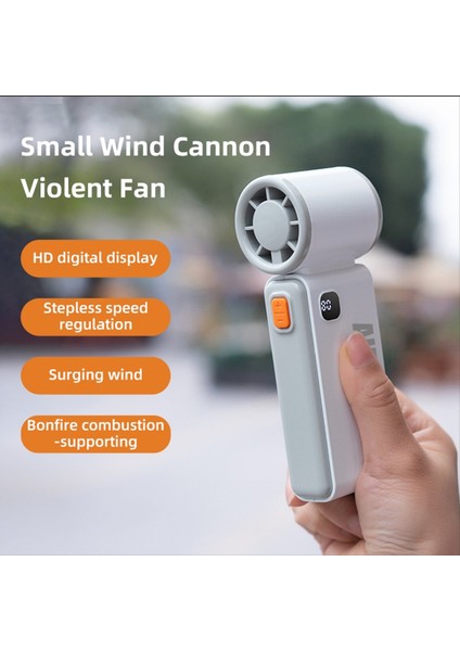 Mini El Tipi Şiddetli Fan USB Şarjlı Açık Hava Pil Taşınabilir Yüksek Hızlı Küçük (Yurt Dışından) modelleri