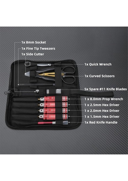 Rc Fpv Alet Seti Mini Cırcır Soketi Pervane Araba Tamir Çerçevesi Model 9 Parça Geçiş Uçağı Seti (Yurt Dışından) modelleri