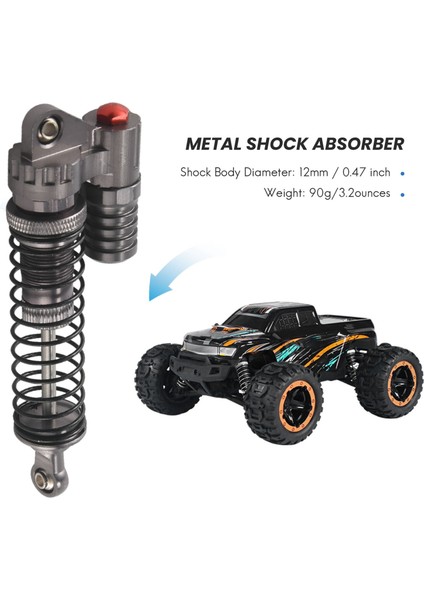 1/10 Ölçekli Rc Kaya Tırmanıcıları Için 2 Adet Alüminyum Alaşımlı 90 mm Amortisör Amortisörleri Eksenel SCX10 D90 Kamyon (Yurt Dışından) indirimleri