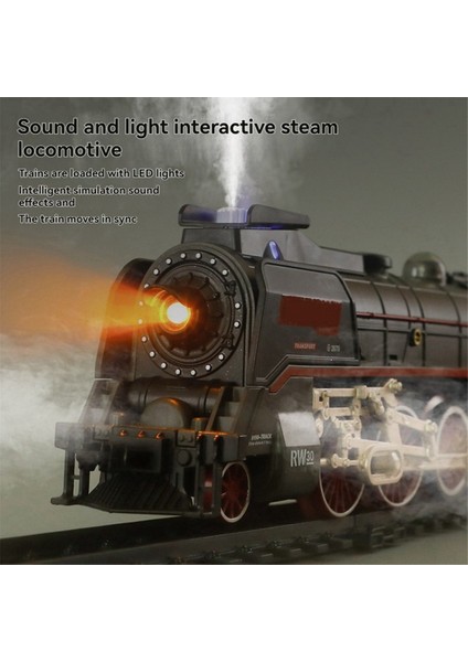 Çocuklar Için Buharlı Lokomotif, Raylı, Şarj Edilebilir Elektrikli Uzaktan Kumandalı Tren Seti, Çocuklara Doğum Günü Hediyesi. (Yurt Dışından) fırsatları