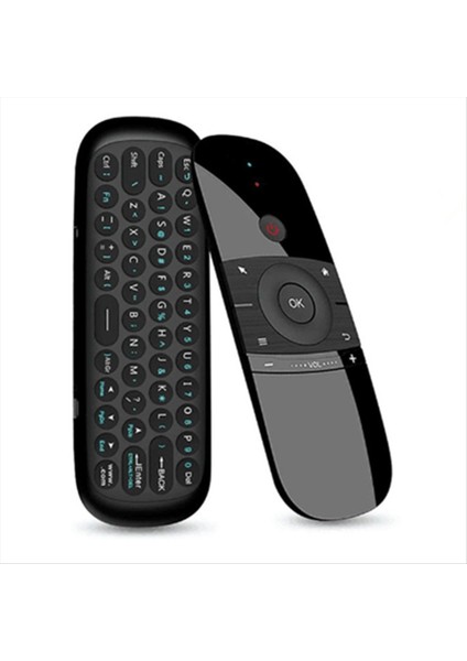 W1 Air Mouse 2.4g Kablosuz Klavye Uzaktan Kumanda Ir Öğrenme 6- Hareket Algılama Akıllı Tv Android Pc Için (Yurt Dışından)