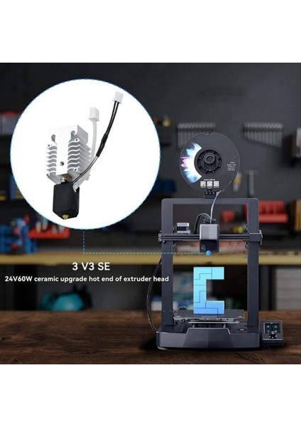 V3 Se 24V 60W Seramik Isıtıcı Termistör 3D Yazıcı Isıtma Bloğu Için Sıcak Uç Yükseltme Kiti (Yurt Dışından) fırsatları