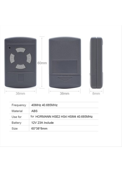 Hsm2 Hsm4 Hse2 40MHZ Kapı Açacağı Için 40.685MHZ Garaj Kapısı Uzaktan Kumandası (Yurt Dışından) indirimleri