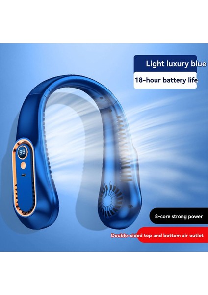 Dijital Ekranlı, USB Şarj Edilebilir, Taşınabilir, Askılı, Boyun Askılı, Kanatsız Boyun Bantlı Vantilatör (Yurt Dışından) indirimleri