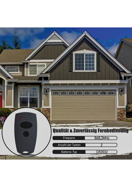 D302-868, D304-868, D384-868, D321-868, D323-868 Için 2 Adet 868,3 Mhz Garaj Kapısı El Vericisi (Yurt Dışından) fiyatları