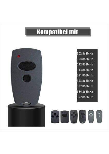 D302-868, D304-868, D384-868, D321-868, D323-868 Için 2 Adet 868,3 Mhz Garaj Kapısı El Vericisi (Yurt Dışından) fırsatları