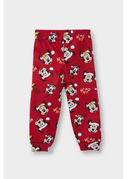 Kız Bebek Disney Mickey & Minnie Yılbaşı Temalı Pijama Takımı Uzun Kollu Üst Uzun Alt F4595A525WN fiyatları