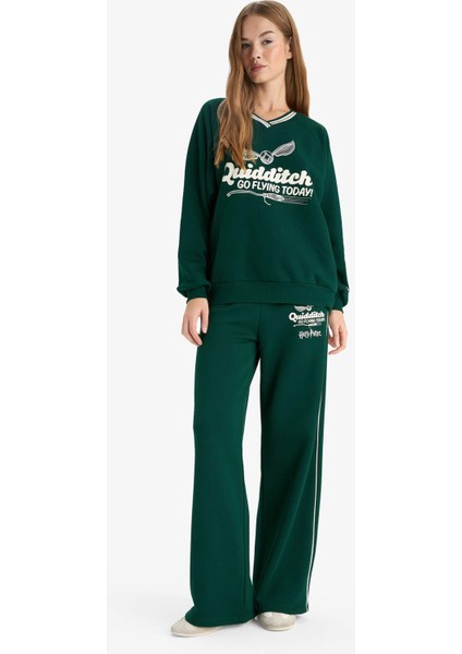 Coool Harry Potter Oversize Geniş Kalıp V Yaka Sweatshirt F9013AX25AU fiyatları