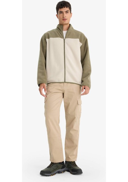 Relax Fit Yarım Balıkçı Yaka Fermuarlı Polar Hırka F0449AX25AU fiyatları