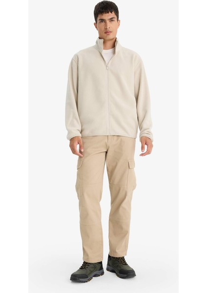 Relax Fit Yarım Balıkçı Yaka Fermuarlı Polar Hırka F0446AX25AU fiyatları