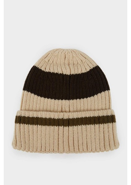 Erkek Etiket Baskılı Triko Bere A5057AX25WN modelleri