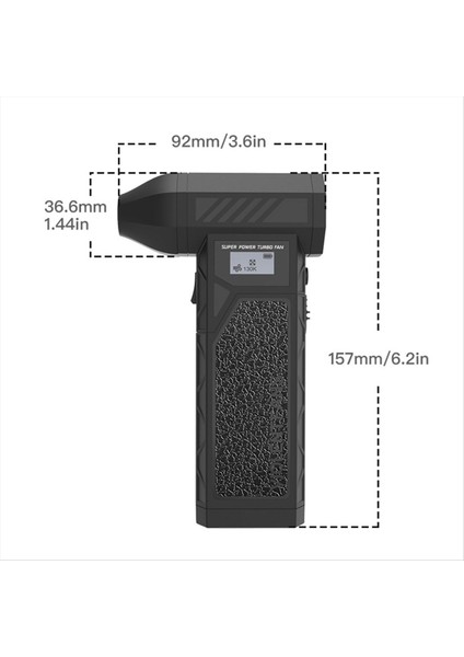 Üfleyici 138000 Rpm Güçlü Hava Fırçasız Motor Turbo Fan Hızı 52 M/s Susturucu Güçlü (Yurt Dışından) fiyatları