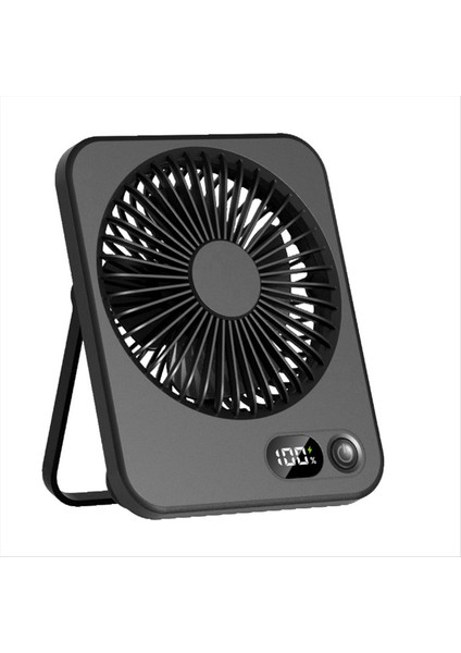 Taşınabilir Masa Vantilatörü USB Şarj Edilebilir 180° Eğilebilir Katlanabilir Kişisel Güç Göstergeli 5 Hız Ultra Sessiz Masa A (Yurt Dışından)