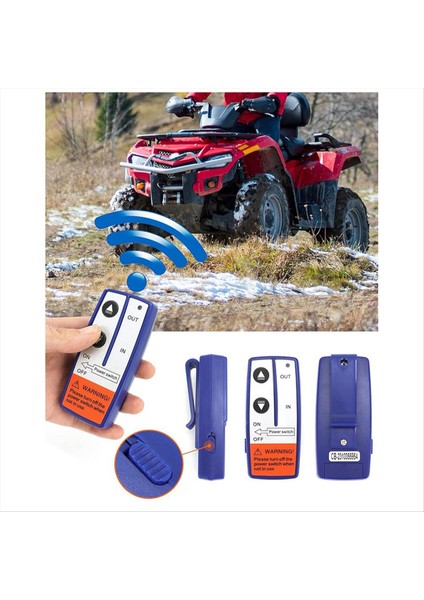 Kablosuz Uzaktan Kumandalı Vinç Seti - 12V, 250A, Su Geçirmez, Solenoid Röle Kontaktör + 2 Adet (Yurt Dışından) fiyatları