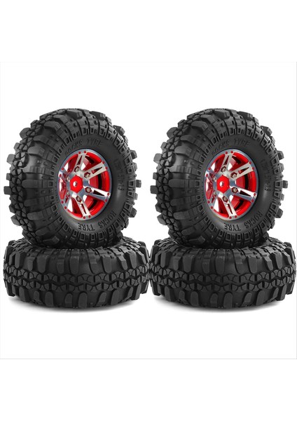 1/10 Rc Paletli Araç Trx4 D90 D110 Eksenel SCX10 Için 4 Parça 108 mm 1,9 Inç Beadlock Jant Lastik Seti (Yurt Dışından) modelleri