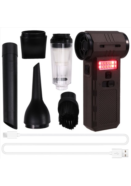 El Tipi Işıklı Vantilatör 130000 Rpm Sonsuz Ayarlanabilir Hızlı Elektrikli Süpürge Hava Toz Üfleyici Fırçasız Motor (Yurt Dışından) modelleri