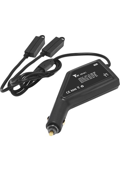 Mini 4 Pro/mini 3 Pro Için Güvenlik Özellikli Hızlı Şarjlı Araç Şarj Cihazı USB Çift Pil Adaptörü Rc Drone'lar (Yurt Dışından)