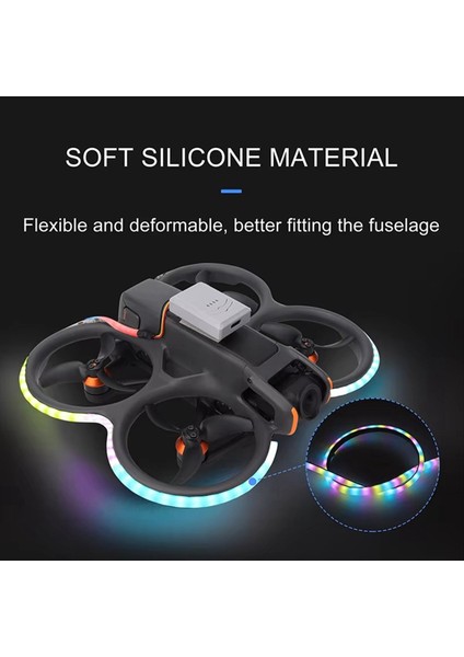 Neo/avata 2 Uzaktan Kumandalı Gece Güvenlik Uçuşu Drone Aksesuarları Için Rgb Renkli Işık Şeridi (Yurt Dışından) fırsatları