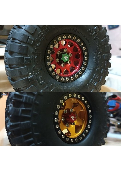1/10 Rc Paletli Araç Trx4 Trx6 D90 D110 Eksenel SCX10 Yükseltme Parçaları Için 4 Adet Metal Somun Jant Şapka Kapağı, Sarı (Yurt Dışından) indirimleri