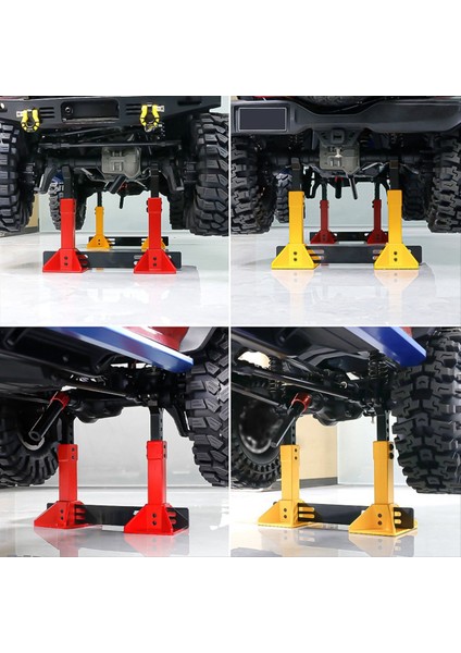 1/18 1/10 1/8 1/7 Rc Paletli Kamyon Araba Simülasyonu Tırmanma Araçları Kırmızı Için Yüksekliği Ayarlanabilir Kriko Standları (Yurt Dışından) fiyatları