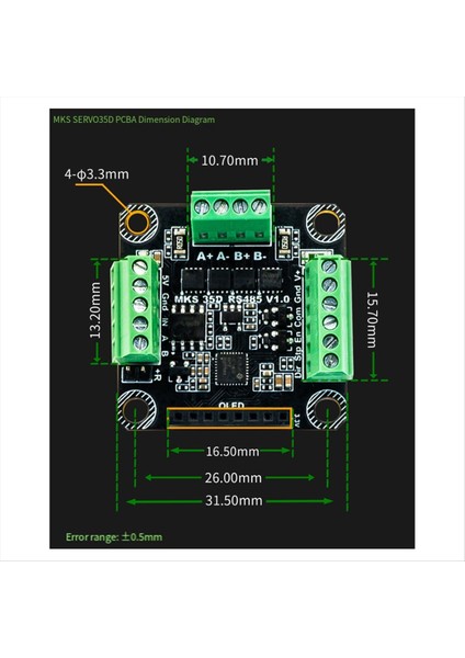 Mks Servo NEMA11/NEMA14 Kapalı Döngü Adım Motoru Sürücüsü Cnc 3D Yazıcı Için Gen-L Foc Ekranlı RS485 35D (Yurt Dışından) indirimleri