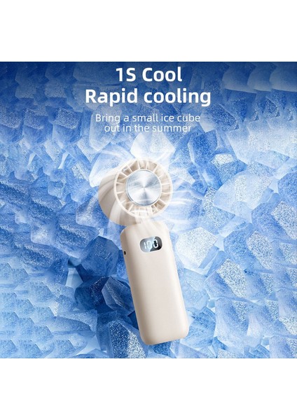 Buz Kompresörlü Mini Fan Soğutma Elde Taşınabilir Katlanabilir Dijital Ekran Sessiz Masaüstü Boyun Vantilatörü, A (Yurt Dışından) fiyatları