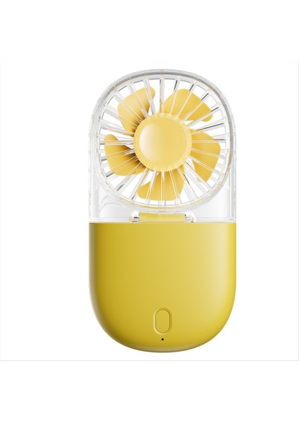 Şeffaf Tasarımlı, Beş Kademeli Ayarlı, Askılı ve Masaüstü Standlı Taşınabilir USB Fanlar Sarı (Yurt Dışından) fırsatları