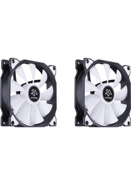 Masaüstü Bilgisayarlar Için 2x Bilgisayar Kasası Fanı 120 mm Sessiz Soğutma 4pın Pwm Soğutucu Cpu (Yurt Dışından)