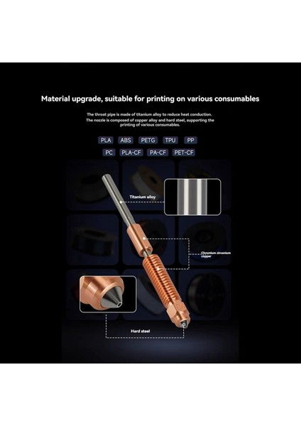 Hi Combo Sertleştirilmiş Çelik Nozul Silikon Kılıf Seramik Isıtma Bloğu 3D Yazıcı Parçası Için Hotend Kiti (Yurt Dışından) fırsatları