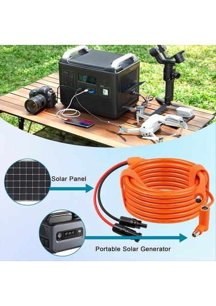 Güneş Paneli - Dc 8mm Adaptör Kablosu 2 M, Konnektör DC7909/8020 Erkek Fiş Uzatma Kablosu, Kalaylı Bakır Tel (Yurt Dışından) indirimleri