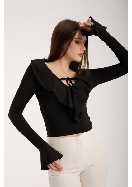 Kadın Volanlı Bluz