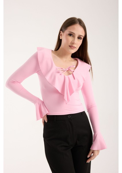 Kadın Volanlı Bluz indirimleri