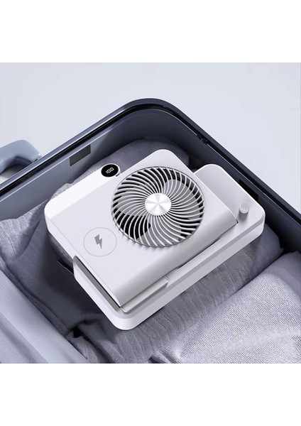 Masaüstü Fan Hava Sirkülatörü Kablosuz Şarj Cihazı Açısal Taban 100 Derece Hız Ayarı Dijital Ekran Soğutma Cihazı B (Yurt Dışından) modelleri