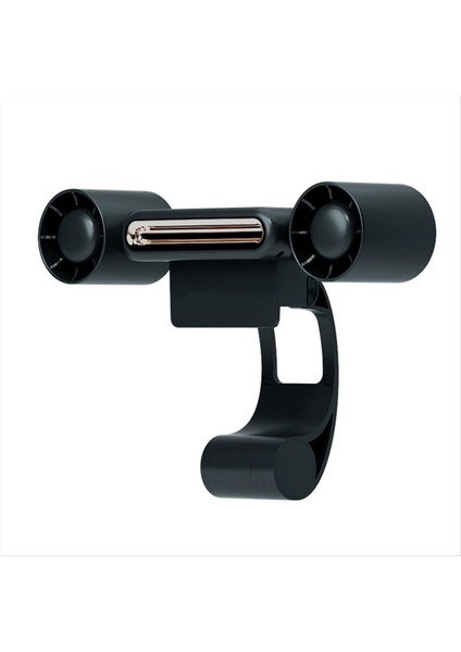 Taşınabilir Klima Şarjlı Fan, LED Işıklı, Işıklı Sessiz Fan, Dört Hızlı Askılı Ekran, Küçük Siyah (Yurt Dışından)