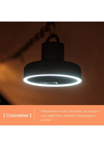 Taşınabilir LED Işıklı, USB Şarjlı, Asılabilir ve Ayakta Duran, Büyük Gücüne Sahip Kamp Vantilatörü (Yurt Dışından) fırsatları